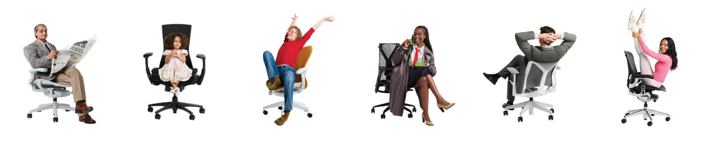 Herman Miller Aeron -työtuolin takanäkymä kotitoimistossa