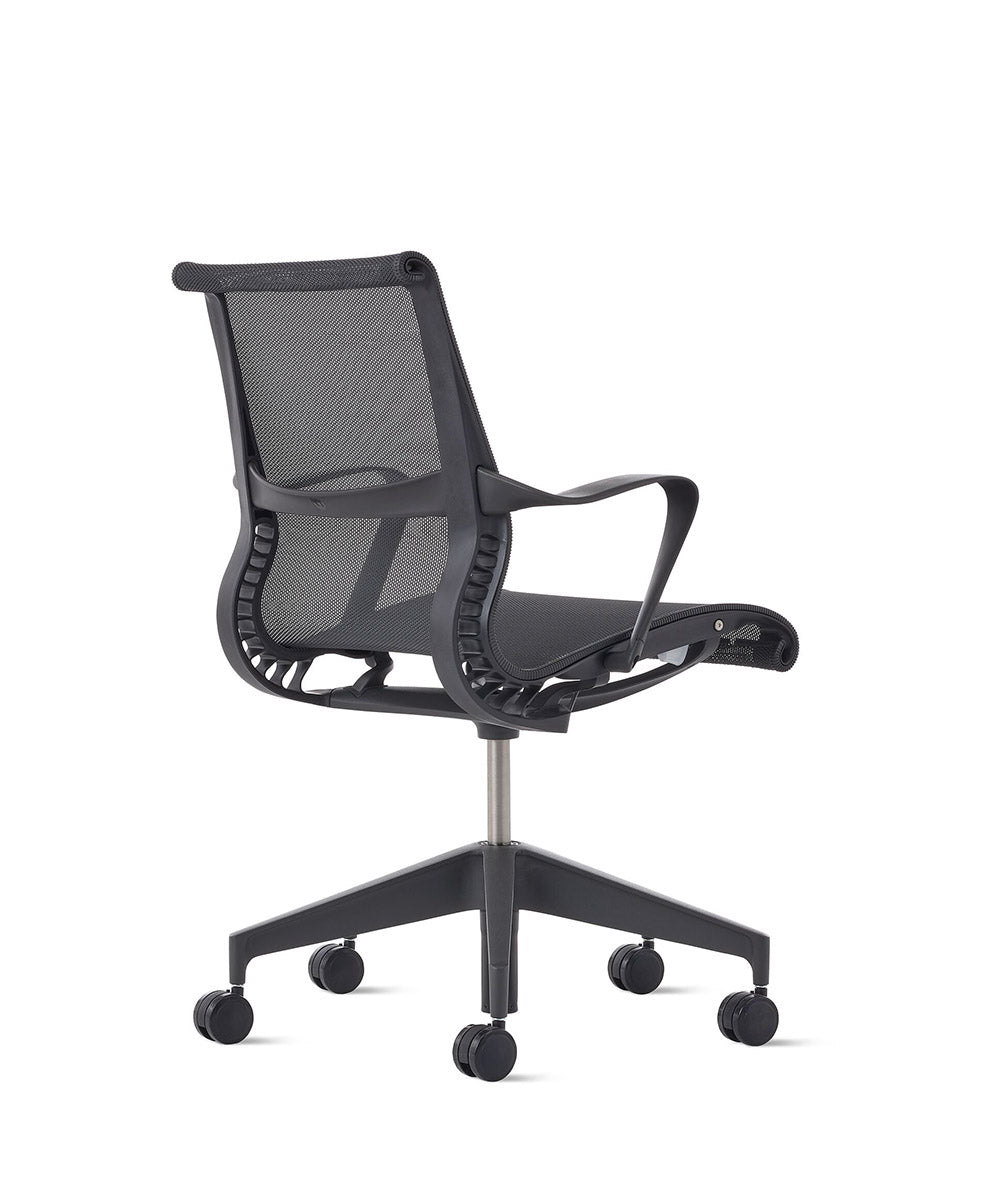 Setu-tuoli Graphite/Graphite kiinteillä käsinojilla