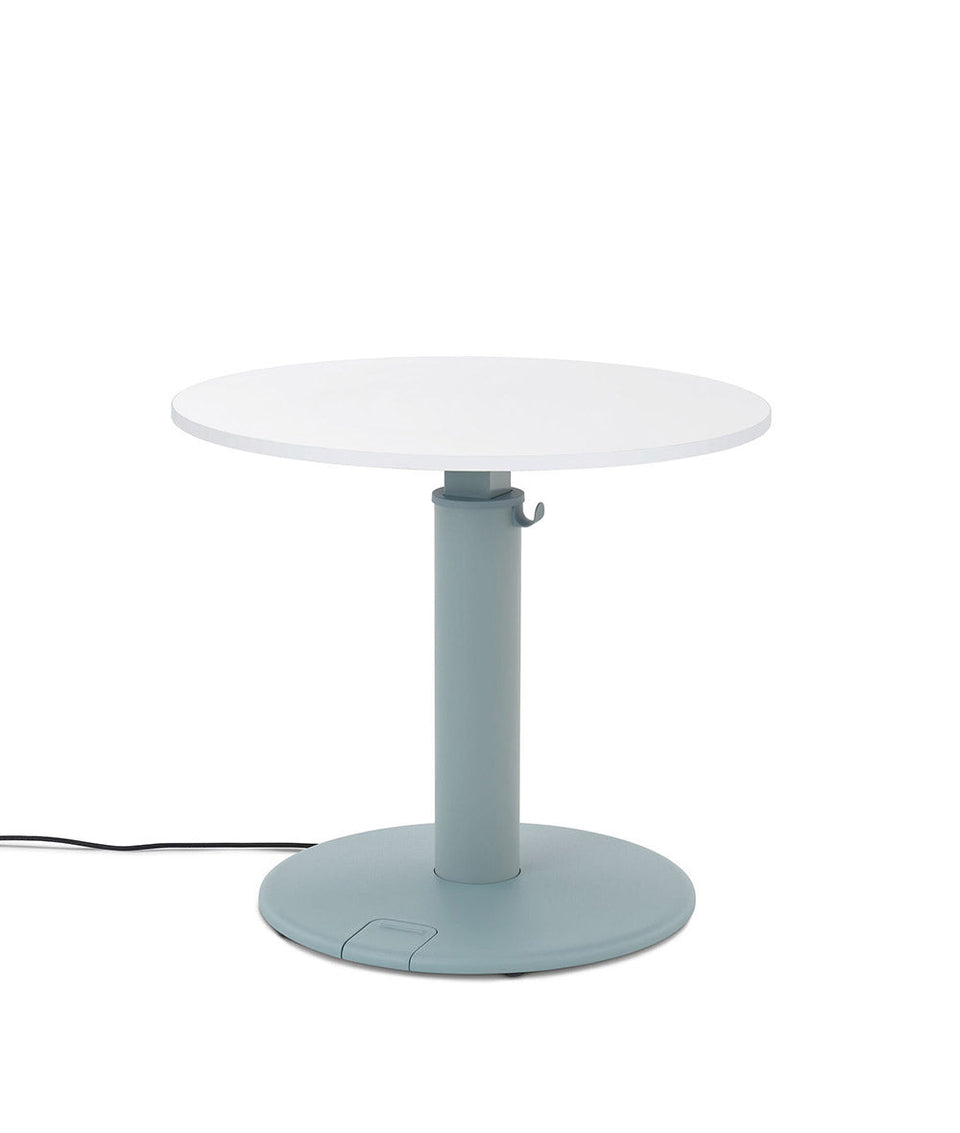 OE1 Round Standing Desk Luonnollinen pähkinä 
