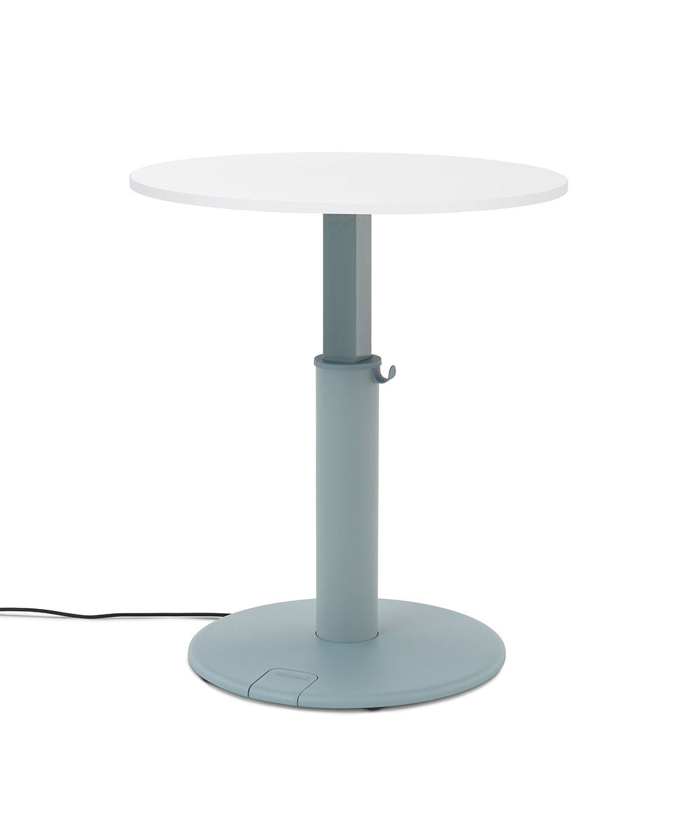 OE1 Round Standing Desk Luonnollinen pähkinä 