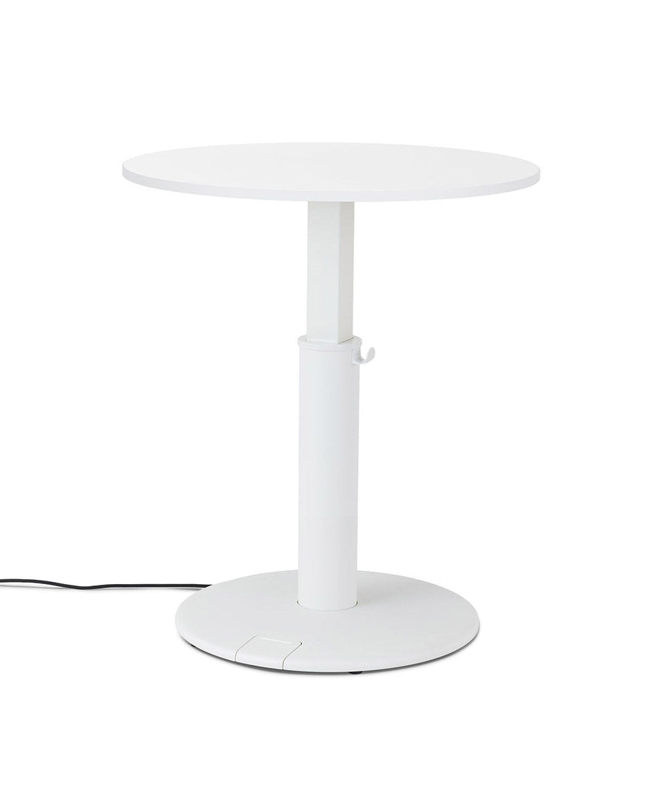 OE1 Round Standing Desk Studio valkoinen 