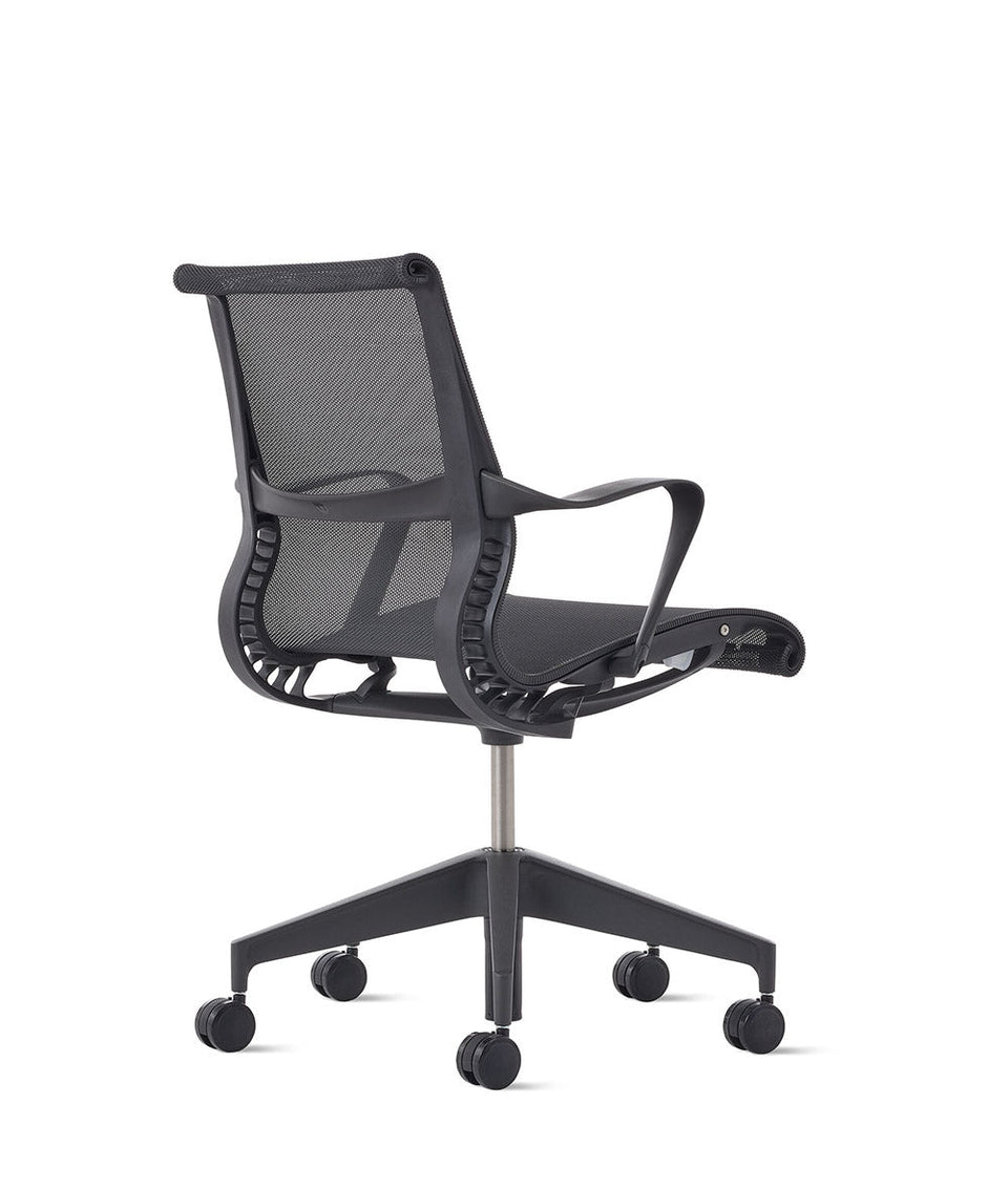 Setu-tuoli Graphite/Graphite kiinteillä käsinojilla